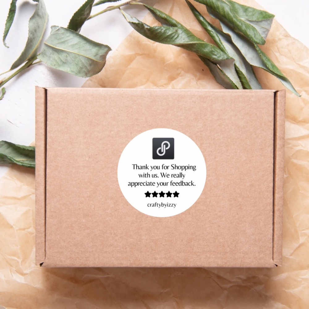 100 Custom Poshmark Thank You Stickers • Personalized Packaging Labels - Picture 4 of 7